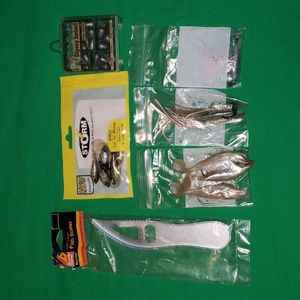 Fishing Tool Sinkers and Lures Bundle Fish Scaler